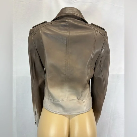LAMARQUEDonna Lambskin Leather Biker Jacket